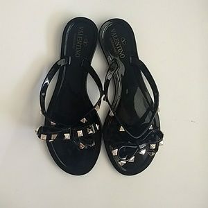 Rockstud jelly sandals